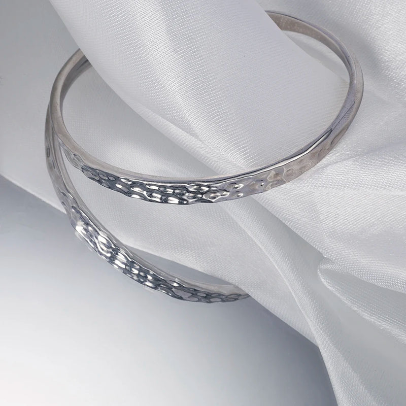 925 sterling silver Bracelets for Women and Men Hand Crafted Hammered Cuff Bangle Bracelet Rock Punk Gift Fine Jewelry USA Stock