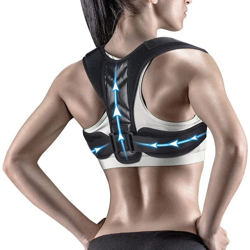 Back Shoulder Posture Corrector Adjustable Belt Clavicle Spine Support Reshape Your Body Home Office Sport Upper Back Neck Brace