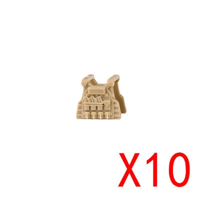 WW2 Military Building Blocks Mini Bricks Solider Figures Gifts Weapon Equipment Accessories USA Greman Vests Armor Toys For Kids