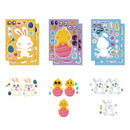 6/12Sheets Children DIY Easter Puzzle Stickers Make-a-Face Cute Animals   Cartoon Decals Jigsaw Toys For Kids Educational Gift