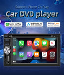 ESSGOO 2 DIN 6.2inch Car Stereo CD DVD AM FM RDS USB Bluetooth TF AUX Carplay Android Auto Head Unit Touch Screen Radio Camera
