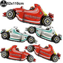 Black white racing tablecloth checkered flags racing car table cover plates cups race Track racing birthday party decor supplies