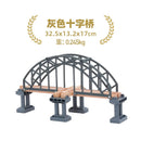 NEW Wooden Train Tracks Accessories Beech Wood Railway Tracks Wooden Bridge Tunnel fit for Wood Tracks Toys