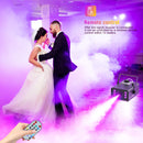 U'King 1500W Smoke Machine RGB 6 LED Fog Machine with Remote Control DJ Disco Christmas Stage Effect Wedding Fogger Machine
