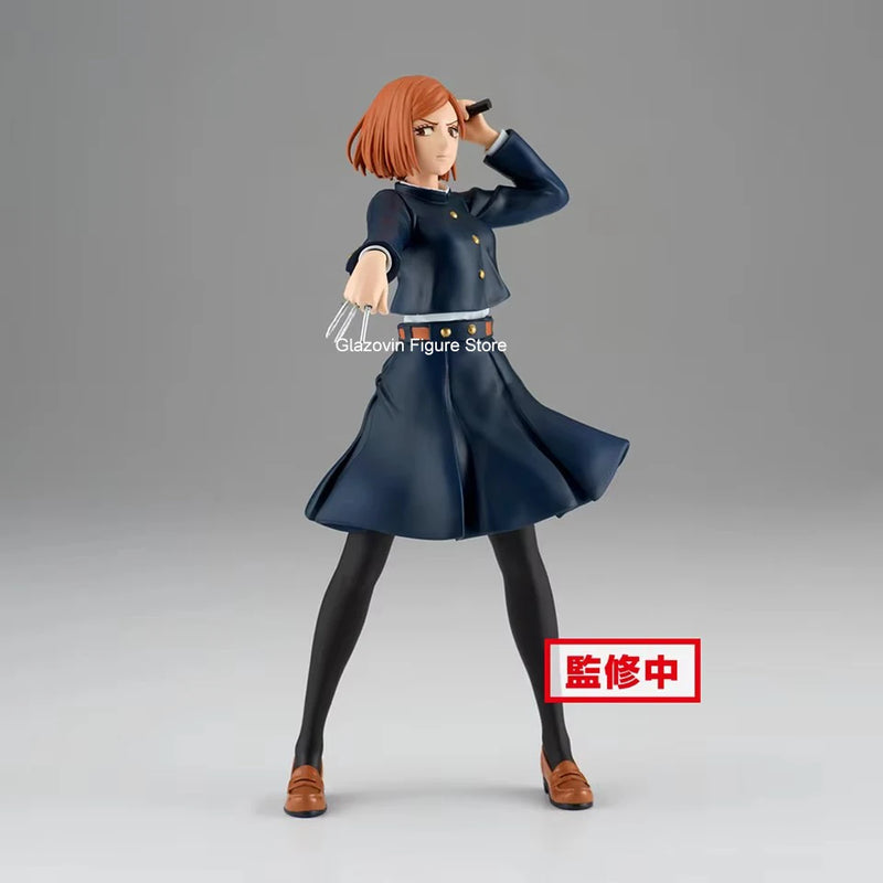 Glazovin 100% Original Jujutsu Kaisen 16cm Kugisaki Nobara PVC Action Figure Model Collection Dolls Dropshipping