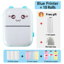 Mini Thermodrucker Drahtlos BT 200dpi Etikett Foto Notiz Falsche Frage Druck Tag Bluetooth Drucker USB Kabel Tragbar