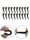 4~40pcs Anti-Slip Silicone Ear Grip Glasses Eyeglasses Leg Ear Hook Stopper Bracket Fastener Accessories Temple Tip Eyewear Holder Glasses Accessories For Women Clear