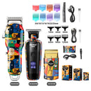 Kemei Rechargeable Graffiti Pattern Electric Hair Clipper Professional Barber Trimmer Man Shaver Km-MAX2092 KM-MAX5090 KM-RS7098