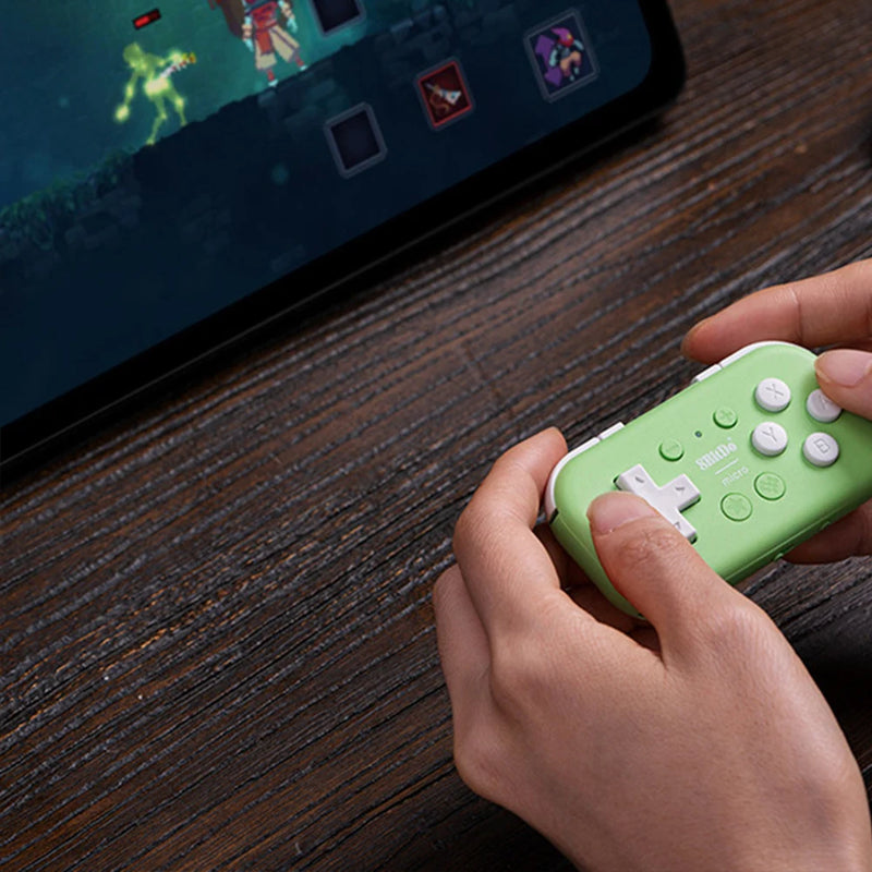 2025 8Bitdo Micro Gamepad Pocket Controller Designed for 2D Games Bluetooth-compatible Mini Game Console for Switch/Raspberry Pi