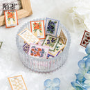 45 Stk./Packung Stempel Stil Blumen Aufkleber Set für Journal Planer Diy Basteln Scrapbooking Verzierung Tagebuch