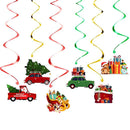 Merry Christmas Balloon Santa Claus Christmas Tree Elk Banner Ornaments Christmas Party Decorations For Home 2024 Xmas Pendants