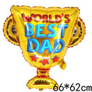 Father's Day Theme Party Decoration Tie Beard Trophy Aluminum Film Balloon Bset Dad Balloon