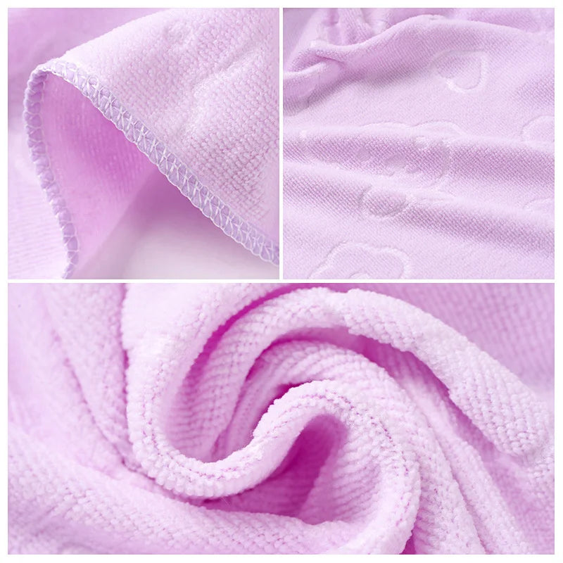 35X75cm Shower Towel Large Beach Towels Quick-Drying Towel Bath Towel Absorbent Soft Comfort Bathrobe Microfiber Towels Bathroom