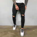 Jeans For Men Fashion Skinny Ripped Denim Trousers Biker High Quality Male Slim Casual Men's Pants Hip Hop Jogging jean homme