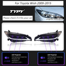 TYPY Car Headlights For Toyota Wish 2009-2015 LED Car Lamps Daytime Running Lights Dynamic Turn Signals Car Accessories