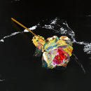 1pcs Artificial Flower Foil Rose Flower Valentine'S Day Gifts 24k Golden Plated Gold Rose Lasts Forever Love Flower For Wife