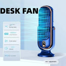 JKUOO Tower Fan Oscillating Fan, Desk Fan with 5-Speed Options,Quiet Cooling Bladeless Fan for Office Bedroom Home Desktop