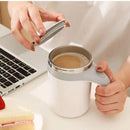Portable Stainless Steel Brewing Coffee Mug, Reusable Rotating Electric Mixing Cup, Automatic Magnetic Stirring