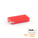 100pcs Bulk Blocks Building Bricks Smooth 1X2 Educational Assemblage Construction Toys for Children Size Compatible With 3069b