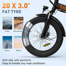 HITWAY Electric Bike for Adults, 20" Fat Tire E Bike 250W Electric Bicycles, Folding Electric Bike, 36V/11.2Ah Battery 35-90KM