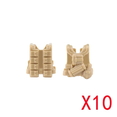 WW2 Military Building Blocks Mini Bricks Solider Figures Gifts Weapon Equipment Accessories USA Greman Vests Armor Toys For Kids