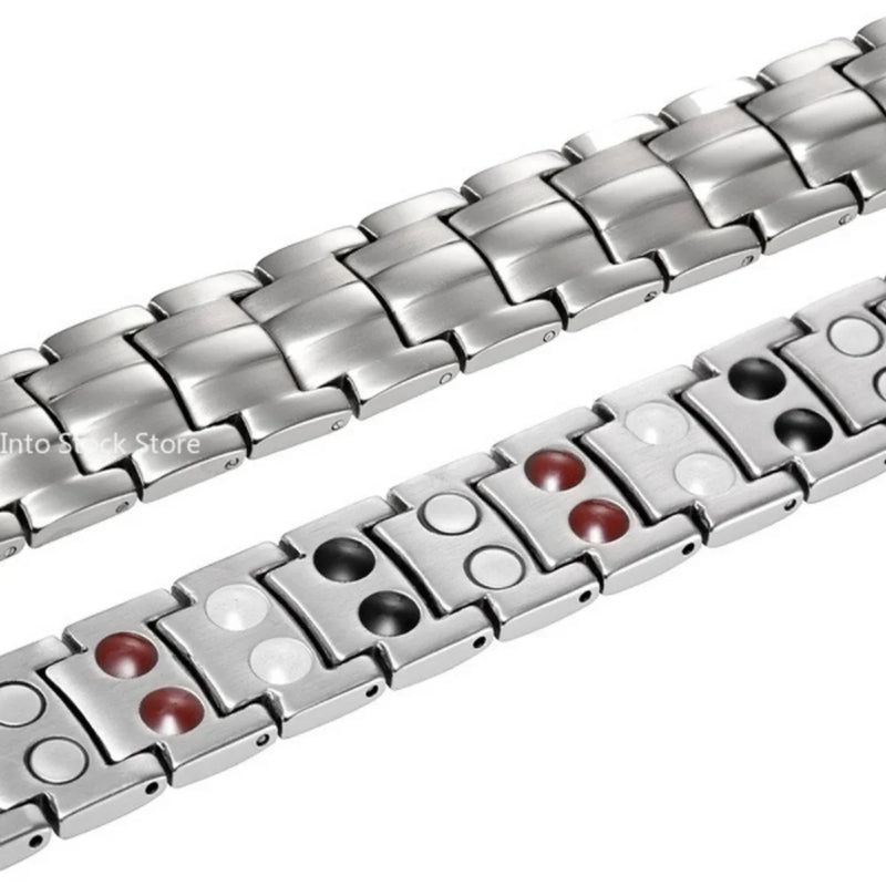 Fashion Jewelry Healing FIR Magnetic Titanium Bio Energy Bracelet For Men Blood Pressure Accessory Women Bracelets Gifts