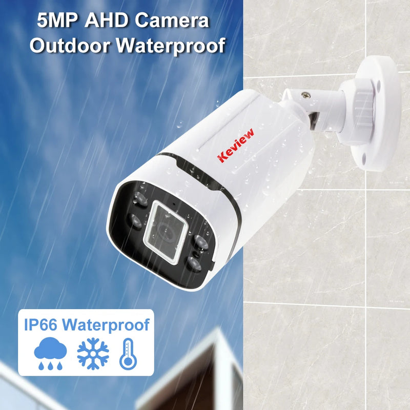 AHD Camera Security Surveillance CCTV Camera Mini Analog Outdoor Video Security Camera Home Street Protection 720P 2MP 5MP HD