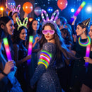 260PCS Glowing Party Set Decorations Neon Light Carnival Party, Suitable for Glow-in-the-Dark Wedding Party Accessories, Concert