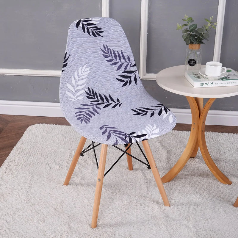 Shell Chair Cover Fashion nordic christmas cover Elastic Armless Scandinavian Chair Kitchen Bar Seat Cushion Furniture protect