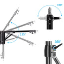 170cm 135cm 100cm Heavy Wall Mount Boom Arm Projector Bracket for Photography Studio Softbox Video Strobe Ring Lights