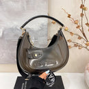 Fashion Half Moon Shoulder Bag For Women 2025 Summer Waterproof PVC Transparent Crossbody Bag 8 Colors Jelly Mobile Phone Purse