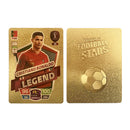 World Football Stars 27/55 Pcs Limited Edition Gold Cards  Plastic Material Football Player Toys Card Children's Fan Gifts Pack