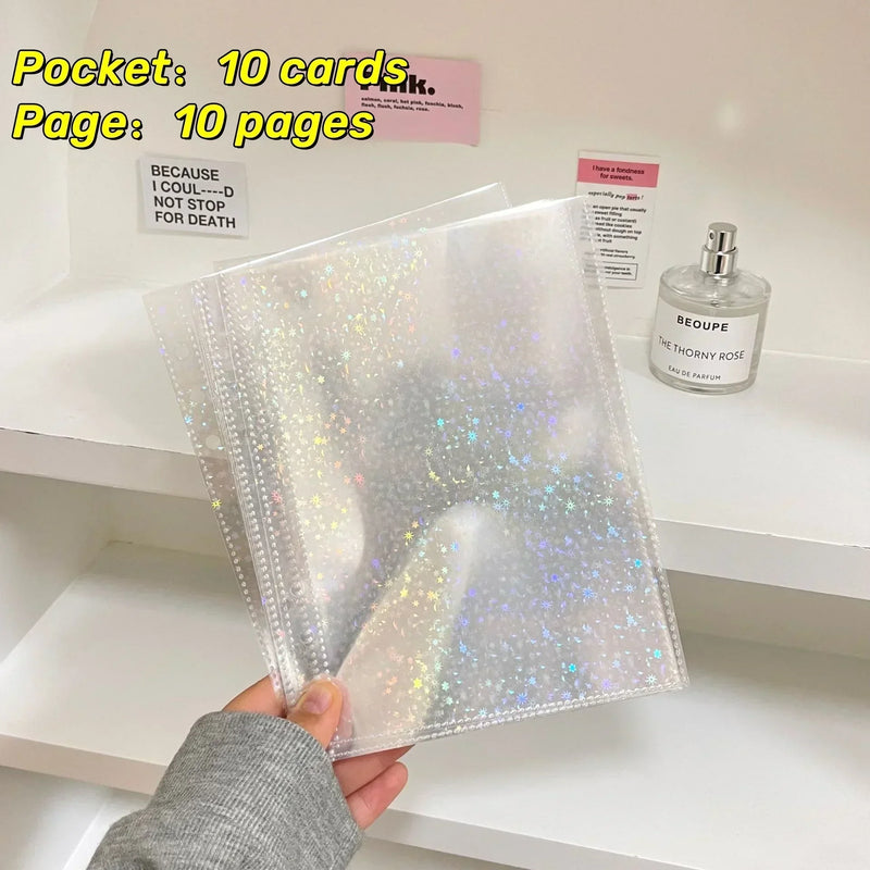 1-4 Grids Multi-Pockets Photo Card Binder Inner Pages A5 Kpop Photocards Sleeves Photo Album Page Protector Cards Sleeve Sheets 