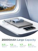 UGREEN 100W Magnetic Power Bank 20000mAh Portable PD 2-IN-1 Wireless Fast Charging PowerBank for MagSafe Qi2 25W Power Station