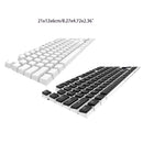 108 Keys Pudding Keycaps OEM Profile Double Shot PBT Backlight Keycaps for Mechanical Gaming Keyboard Cherry Mx Switch