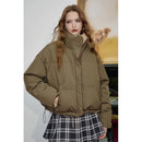 ELFSACK 2025 Winter Neuheiten Casual Wende-Daunenjacke mit Cartoon-Allover-Print für Damen