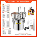 SucceBuy 12L 20L 30L Alcohol Distiller Machine Beer Brewing Equipment DIY Wine Moonshine Apparatus Dispenser Kit