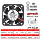 2PCS GDSTIME 40MM Cooler DC 5V 12V 24V 40x40x10mm Dual Ball Mini Cooling Fan 4010 Axial Fan 40MM for 3D Printer,DVR,NAS Cooling