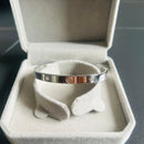 New Design Zircon And Cross Nut Nail Lovers Bracelet Screw & Bangle For Woman Stainless Steel Luxury Brand Jewelry