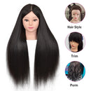 New Female Mannequin Training Doll Head With 70% Real Hair For Hairsyles Hairdressing Cosmetology Dolls Head With Stand Tripod