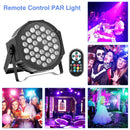 Fieryzeal 2PCS LED Par Light RGBW DMX Stage Flat Par Lighting Effect DJ Disco Party Bar Wedding Birthday Show Lights
