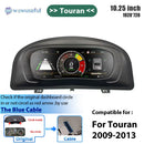 Wowuseful 10.25 Lcd Digital Dashboard Cluster For VW Variant Caddy Touran T6 EOS Sharan Golf 5 Virtual Instrument Paneel Cockpit