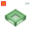 Wange 666PCS/lot 3070 1x1 Light Area Wooden Moc Loose Parts Compatible with Bricks DIY Children's Toy Assembly Gift Storage Box