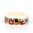 NEW 1PC 10M Deco Kawaii Cat and Pumpkin Fall Washi Tape for Scrapbooking Planner Adhesive Masking Tape Cute Stationery