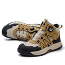 Men Work Shoes Slip-resistant shoes Rotating Button Fashion Shoes Comfortable Sport Shoes boots men work waterproof Anti shock