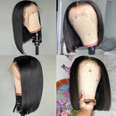 Straight Short Bob Human Hair Wigs 13x6 Hd Lace Front Wigs 10 12 16 Inch Glueless 13x4 Lace Frontal Black Wig