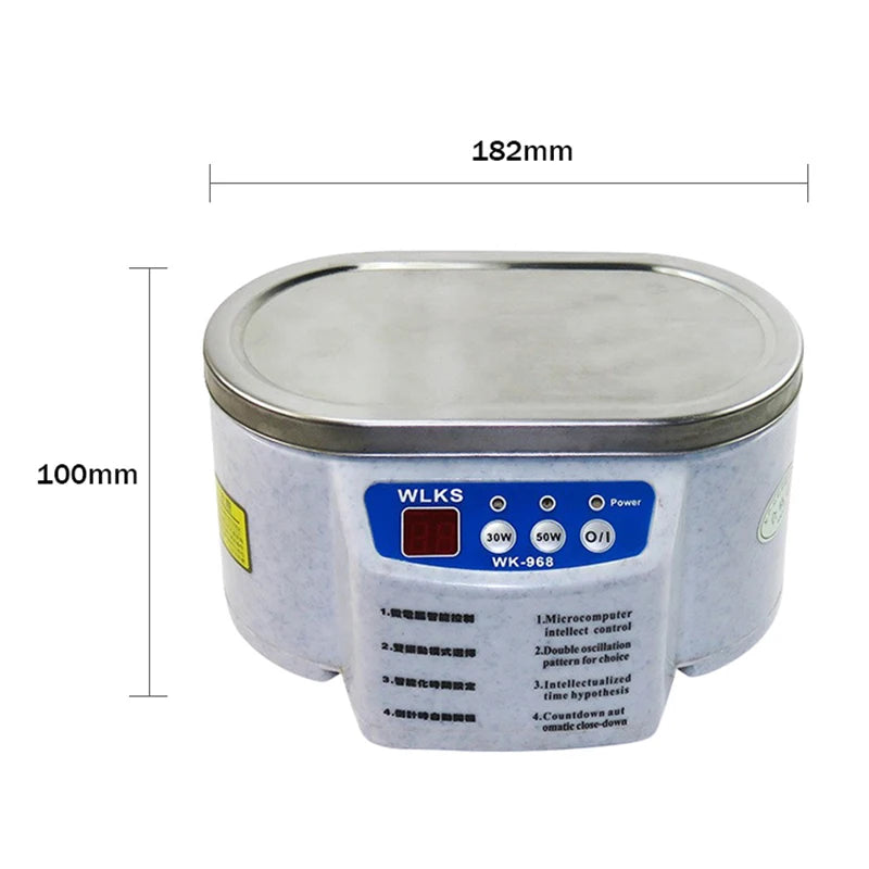 628ml Ultrasonic Cleaner Ultrasonic Bath for Jewelry Parts Glasses Circuit Board Cleaning Machine Ultrasound Jewelry Cleaner