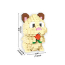 Parrot Puzzle Assembly Building Blocks Toys Animal Series 3D Model Micro Mini Diamond Brick Children Toy Pig Panda Hamster Snail