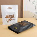 100PCS Gift Packaging Bags 6 Size Gratitude Handbags Thank you Plastic Shopping Tote Bags Wedding Birthday Bag Flat Pockets