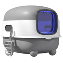 Cat Litter Box, Closed Cat Toilet with Automatic Anti-Sand Cage, Ultraviolet Sterilization and Deodorization, 38x55x36cm